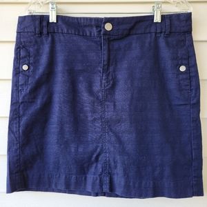 Gap Navy Blue Skirt with Pockets Size: 10